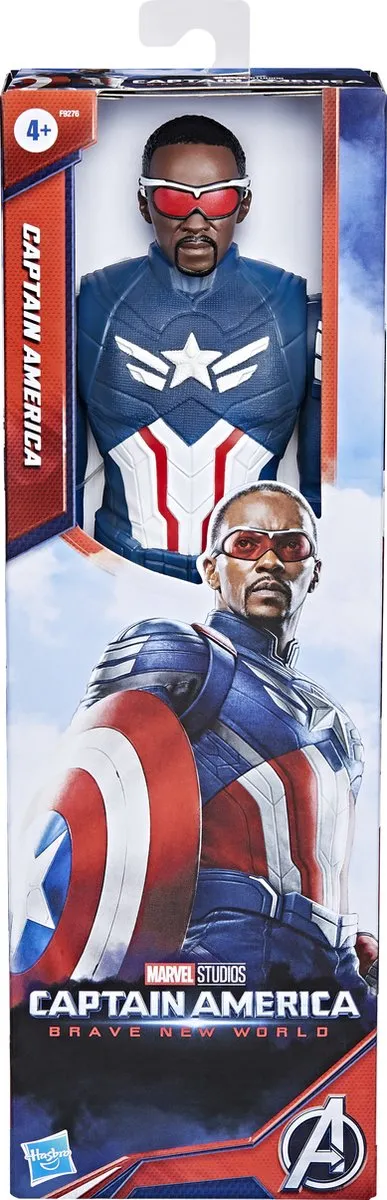 Hasbro Marvel Titan Hero Captain America Actiefiguur 30cm - Multicolor