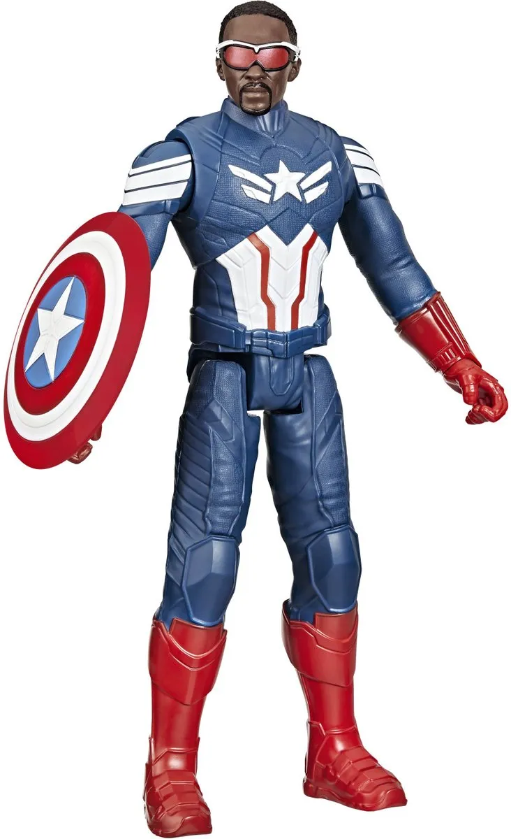 Hasbro Marvel Titan Hero Captain America Actiefiguur 30cm - Multicolor