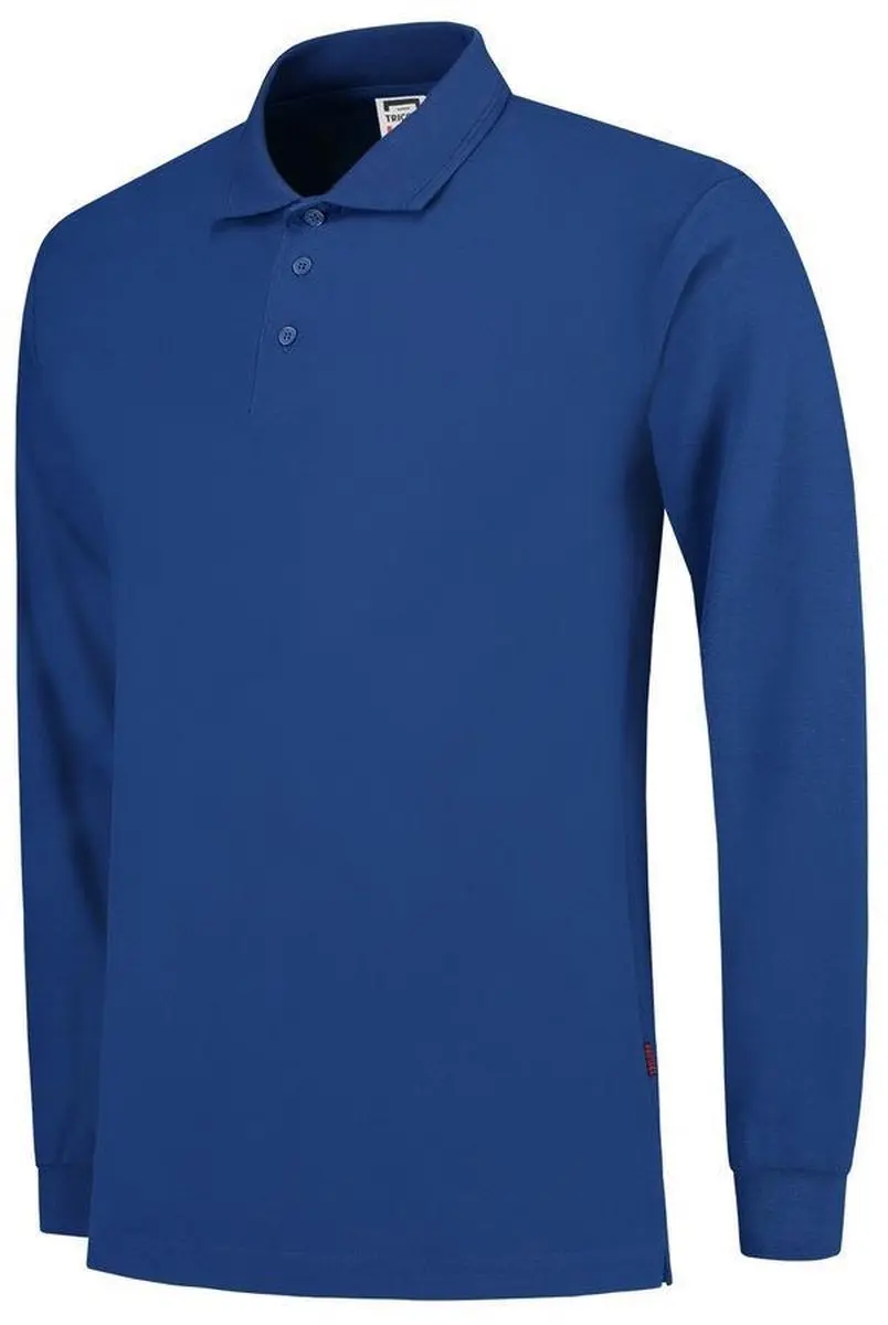 Tricorp Poloshirt Lange Mouw - Royalblauw - Maat L
