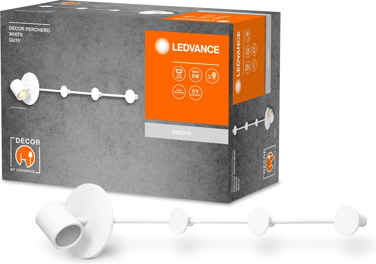 LEDVANCE DECOR Perchero Kapstokhaak 765mm - Wit - afbeelding 3 van 6