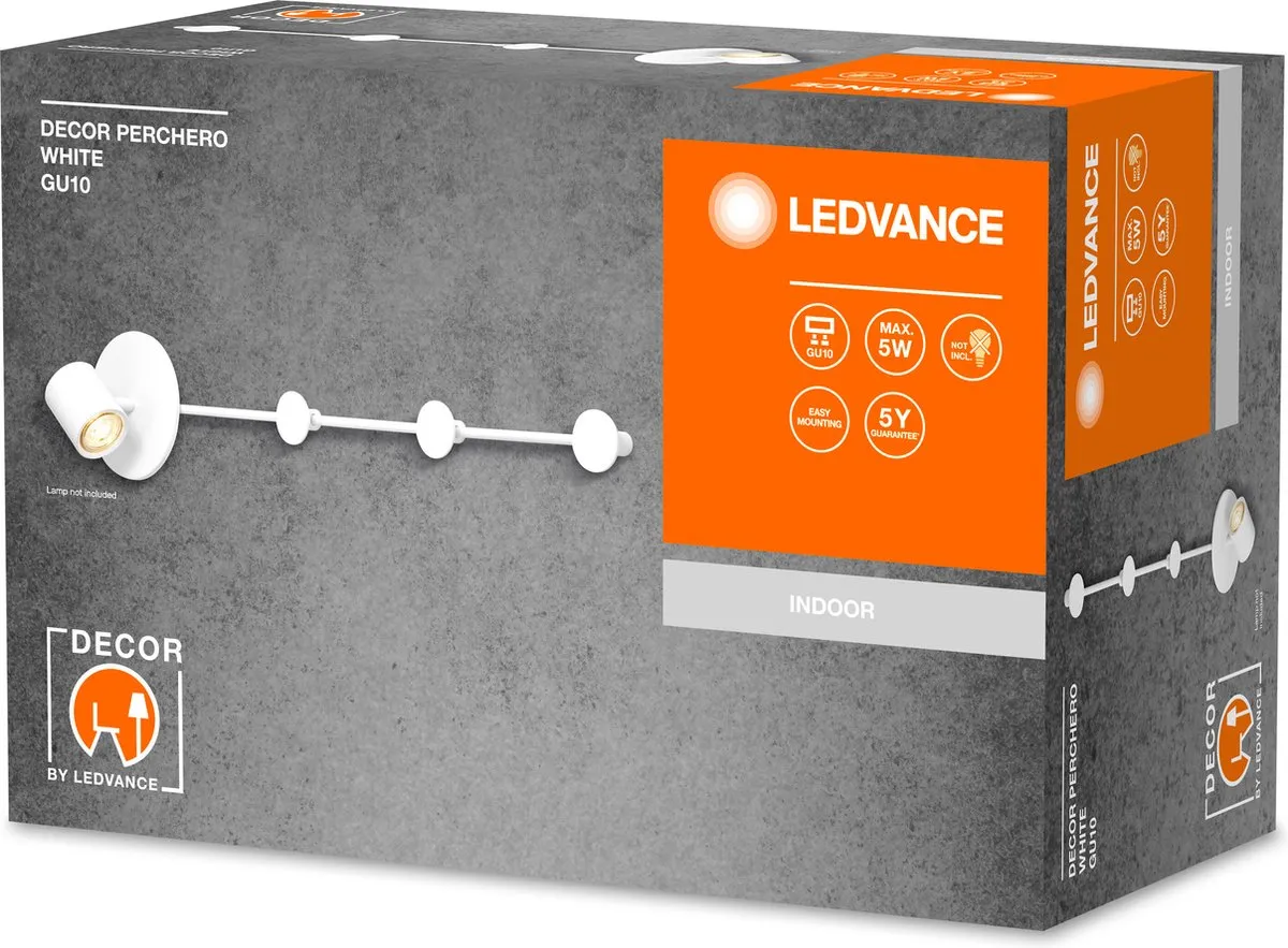 LEDVANCE DECOR Perchero Kapstokhaak 765mm - Wit - afbeelding 5 van 6