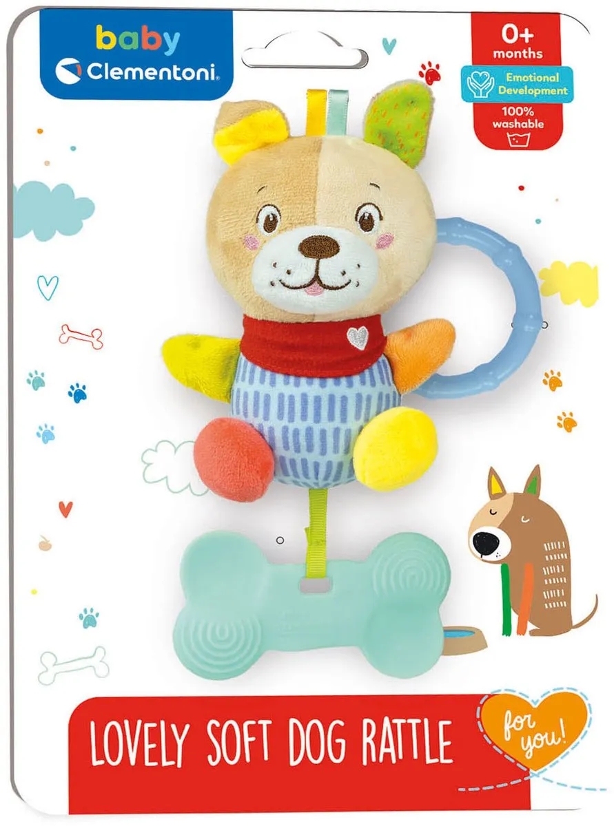 Clementoni Baby Rammelaar Hond Multicolor