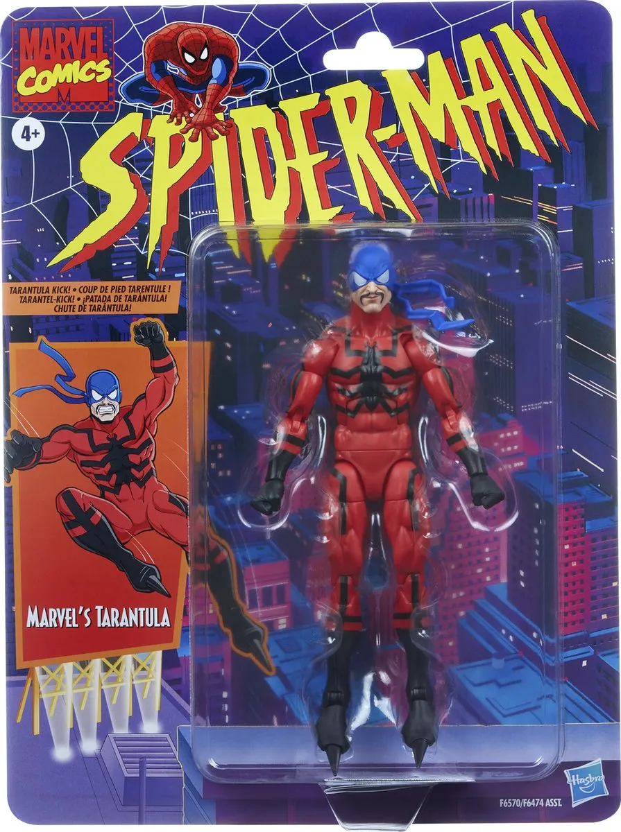 Hasbro SpiderMan Marvel Legends Retro Tarantula Actiefiguur 15cm - Multicolours - afbeelding 6 van 6