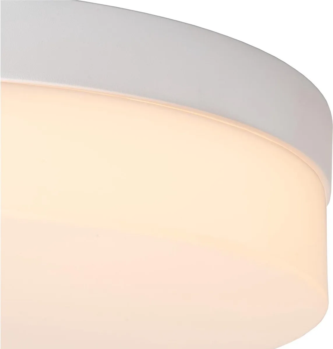 Lucide BISKIT Plafondlamp Badkamer Ø40cm LED 36W 2700K IP44 - Wit