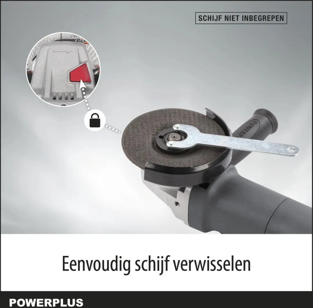 Powerplus POWE20011 Elektrische Haakse Slijper 800W - 115mm
