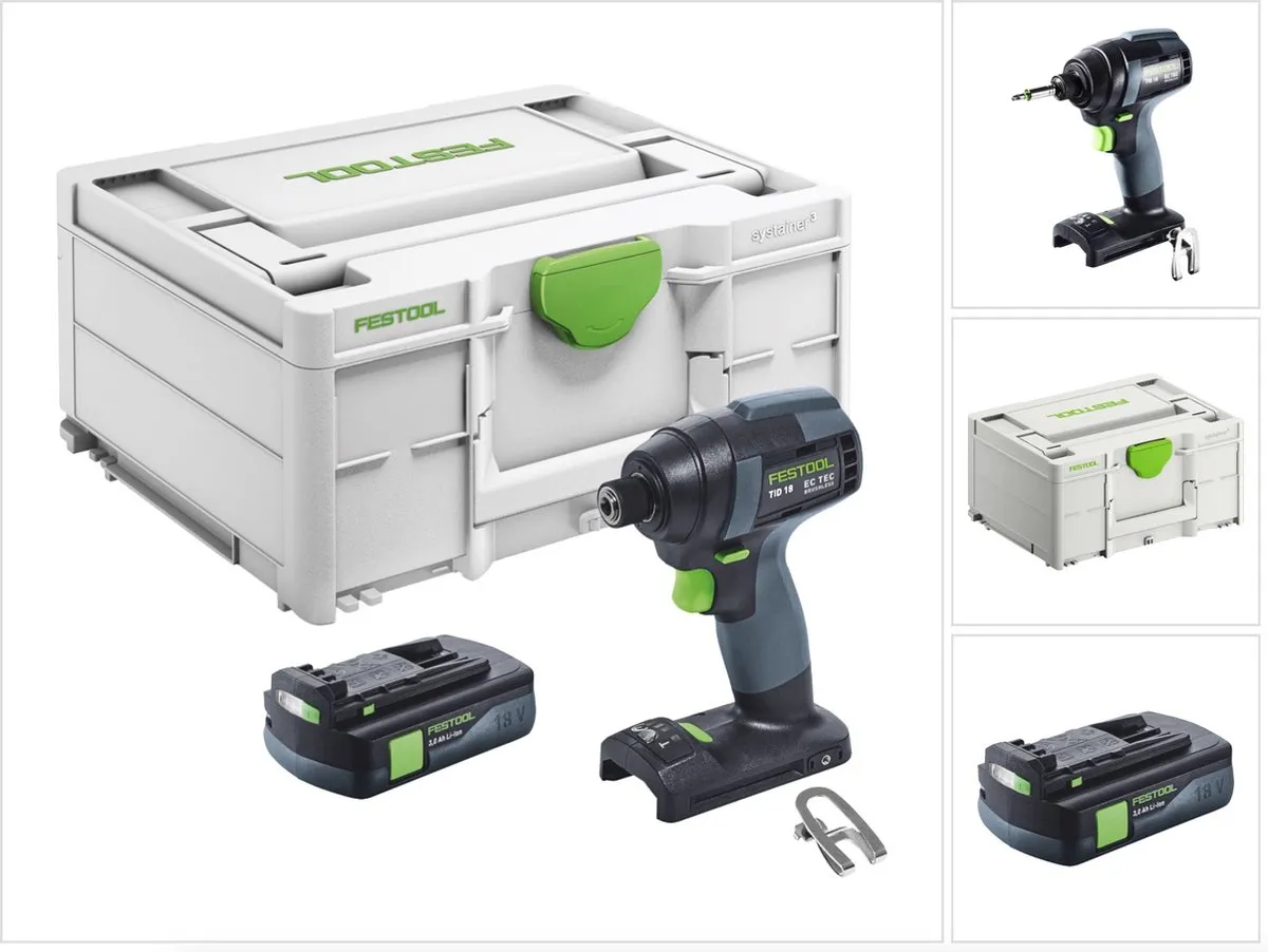 Festool TID 18-Basic Accu-Slagmoersleutel 18V 180Nm