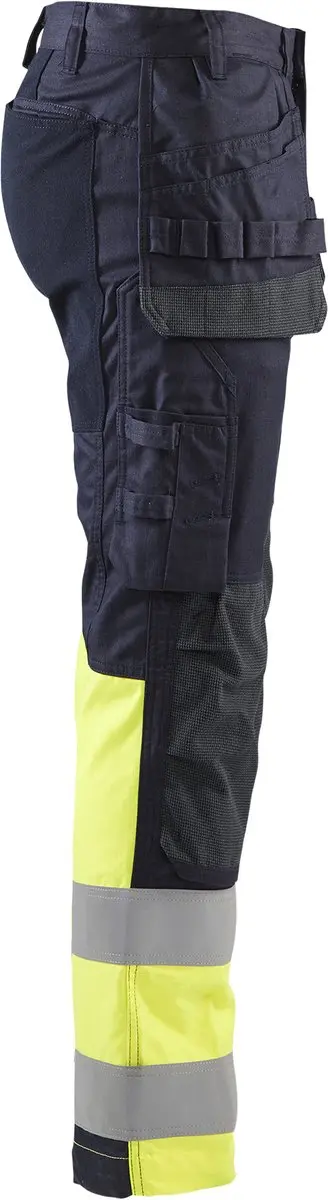 Blåkläder Multinorm Werkbroek 1487-1512 - C44 - Marine/High Vis Geel