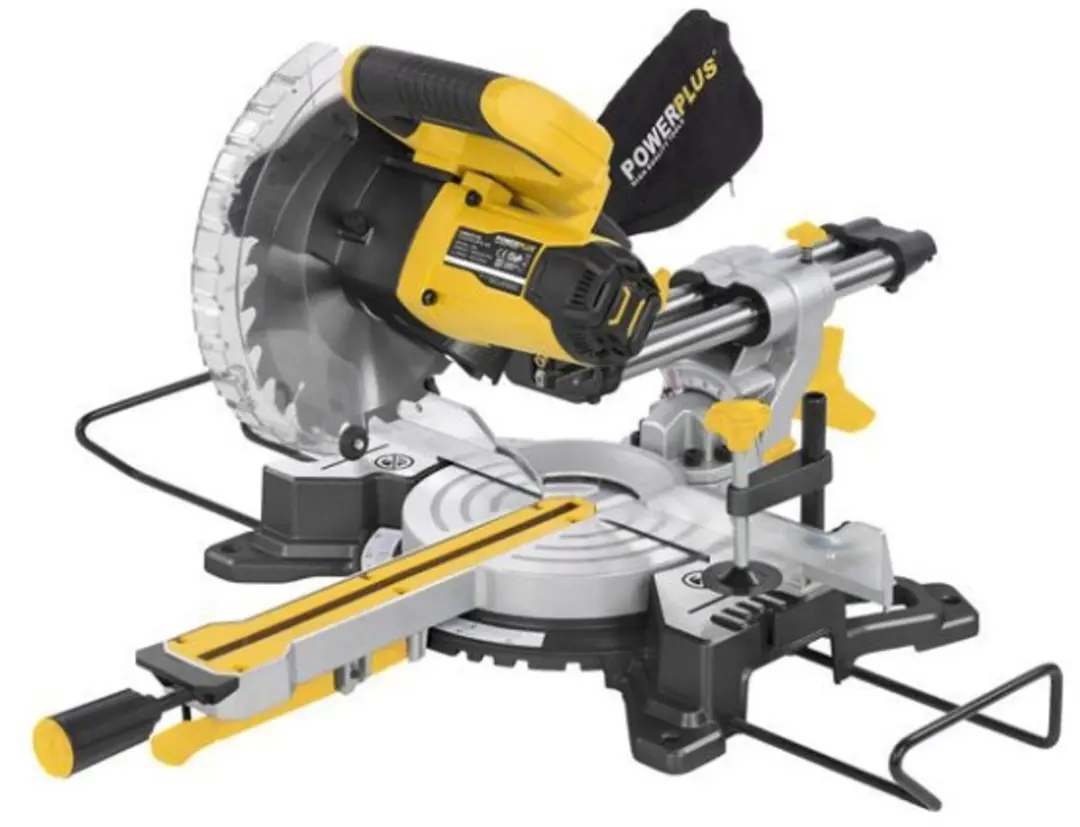 Powerplus POWX075710S Afkort- en Verstekzaag 1600W - 210mm - afbeelding 6 van 6