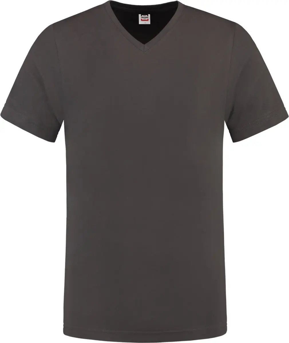 Tricorp 101005 T-Shirt V-hals Fitted - Donkergrijs L