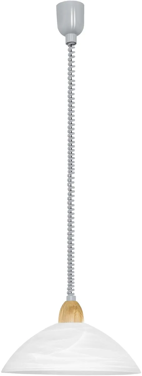 Eglo Lord 2 Hanglamp - 1 Lichtpunt - Ø360mm - Zilver/Nikkel/Wit
