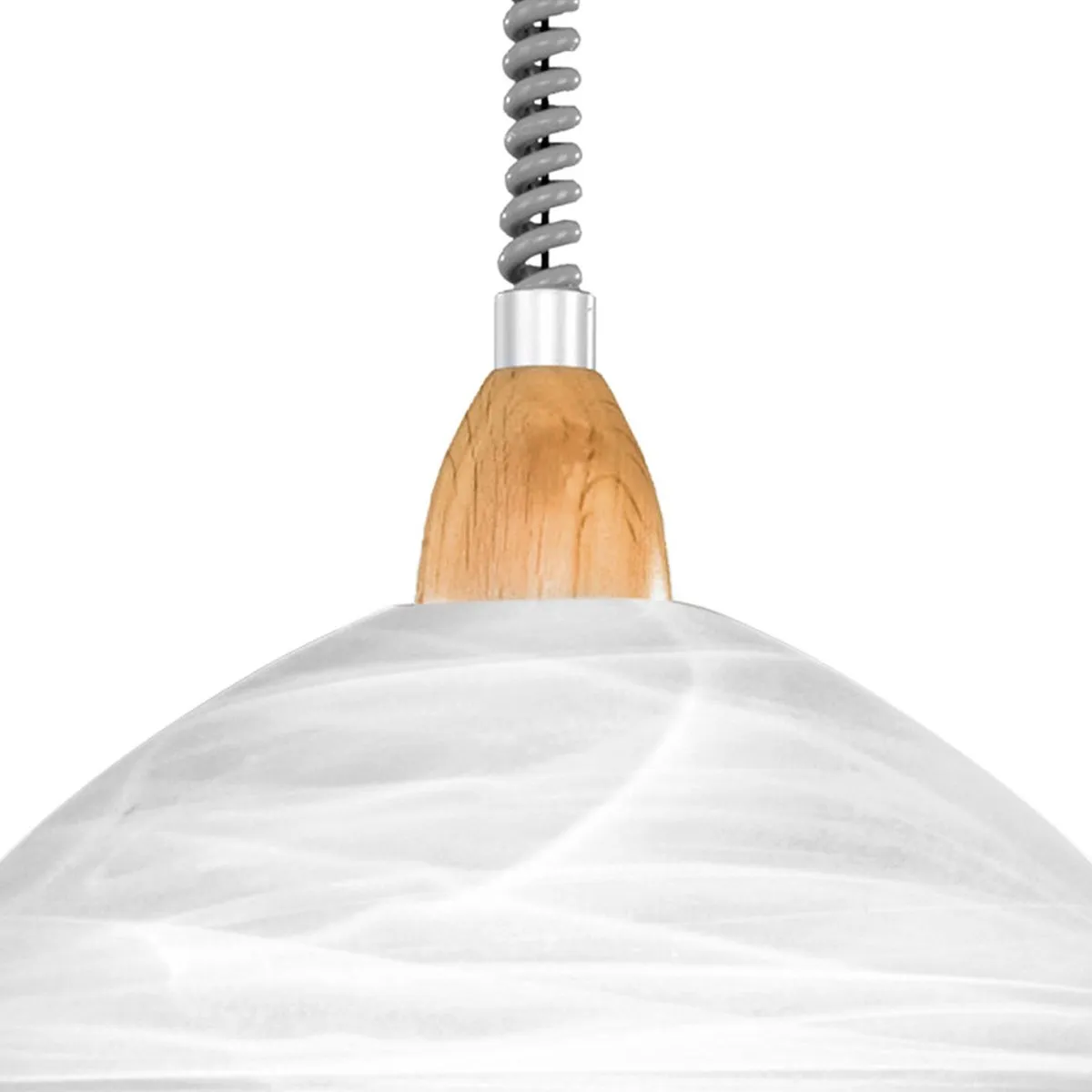 Eglo Lord 2 Hanglamp - 1 Lichtpunt - Ø360mm - Zilver/Nikkel/Wit