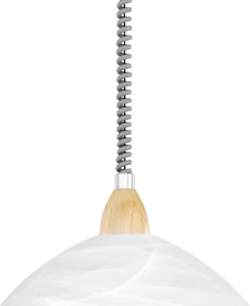 Eglo Lord 2 Hanglamp - 1 Lichtpunt - Ø360mm - Zilver/Nikkel/Wit - afbeelding 6 van 6