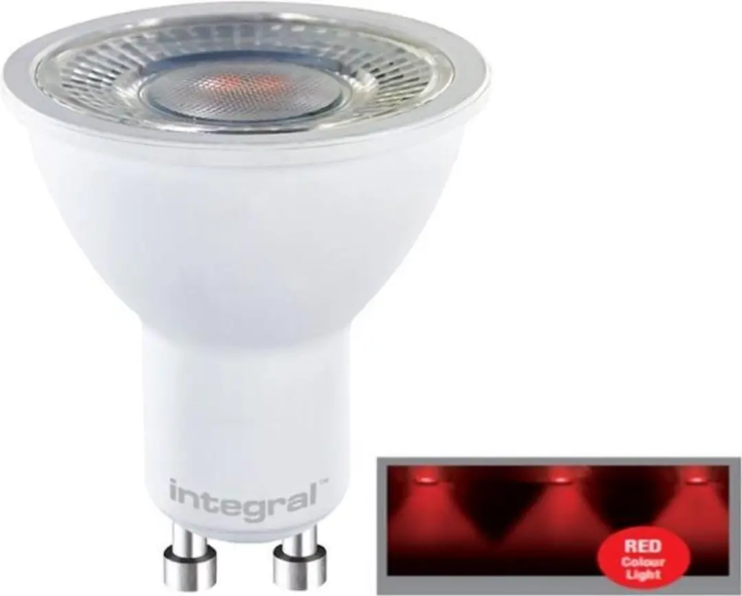 Integral GU10 LED Spot 5W - Rood