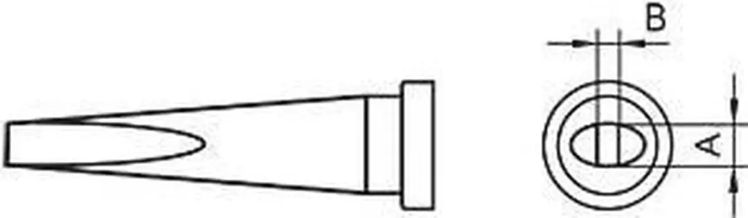 Weller LT-K T0054443899 Soldeerpunt Beitelvorm 1.2mm