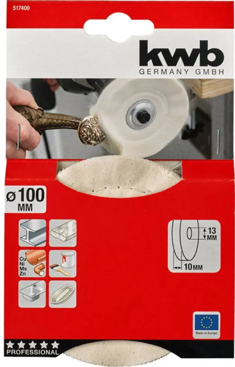 KWB 517400 Polijstschijf Ø100mm Metaal