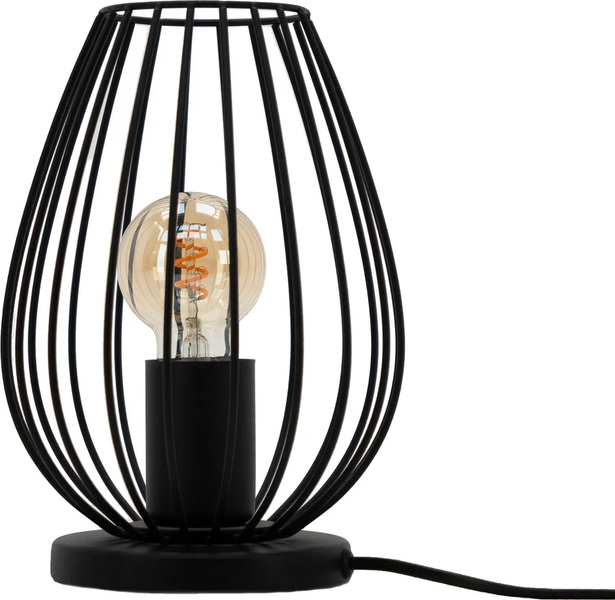 Eglo Newtown Tafellamp E27 - Ø23cm - Zwart