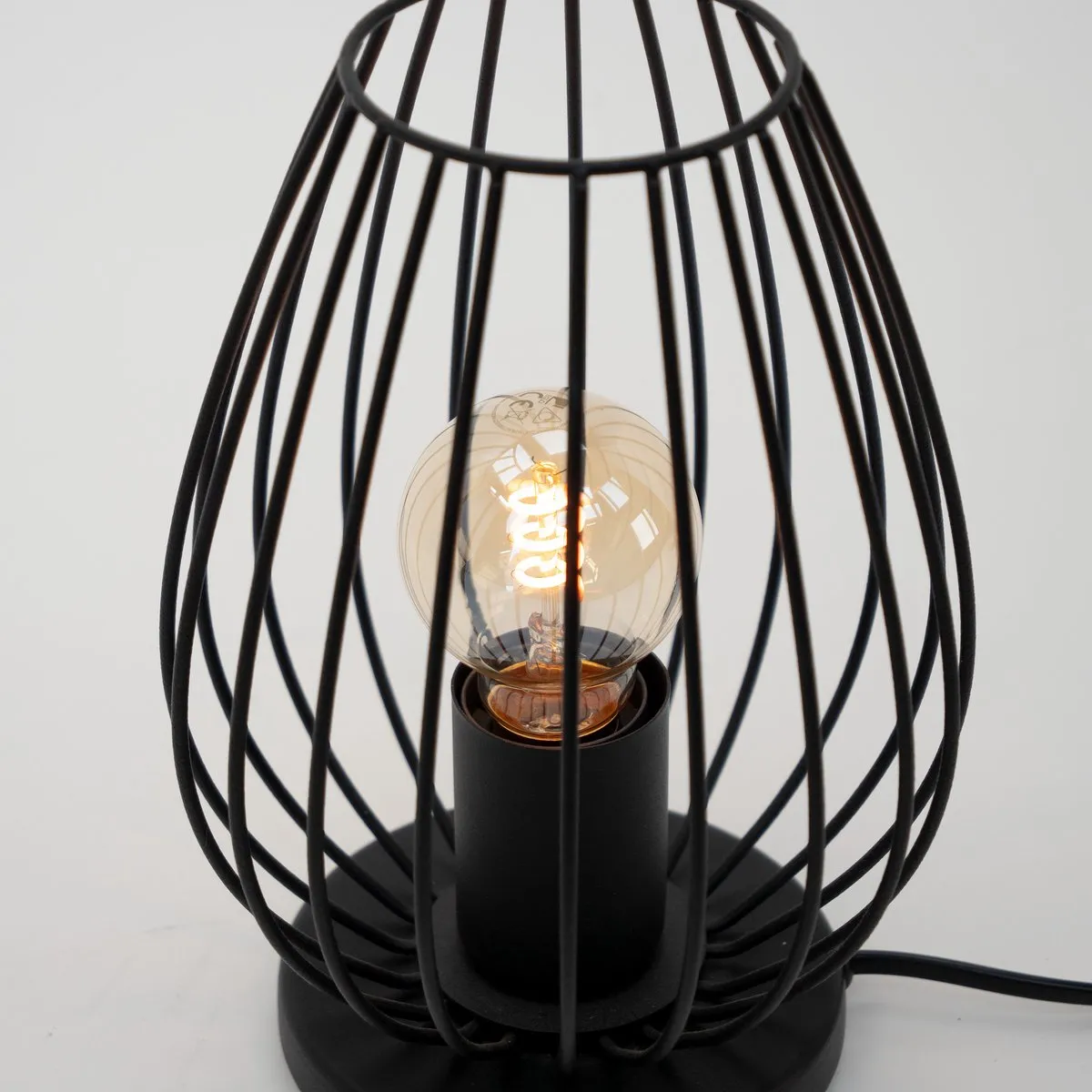 Eglo Newtown Tafellamp E27 - Ø23cm - Zwart