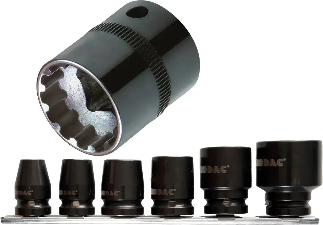 RODAC Spherical Krachtdoppen 1/2" 6-delig - 20058S00A - Meerkleurig