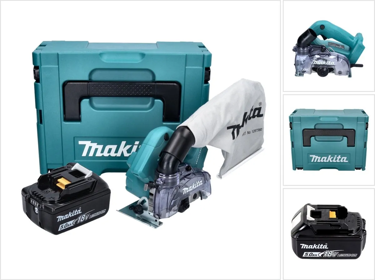 Makita DCC500T1J Accu-Diamantslijper 18V 125mm