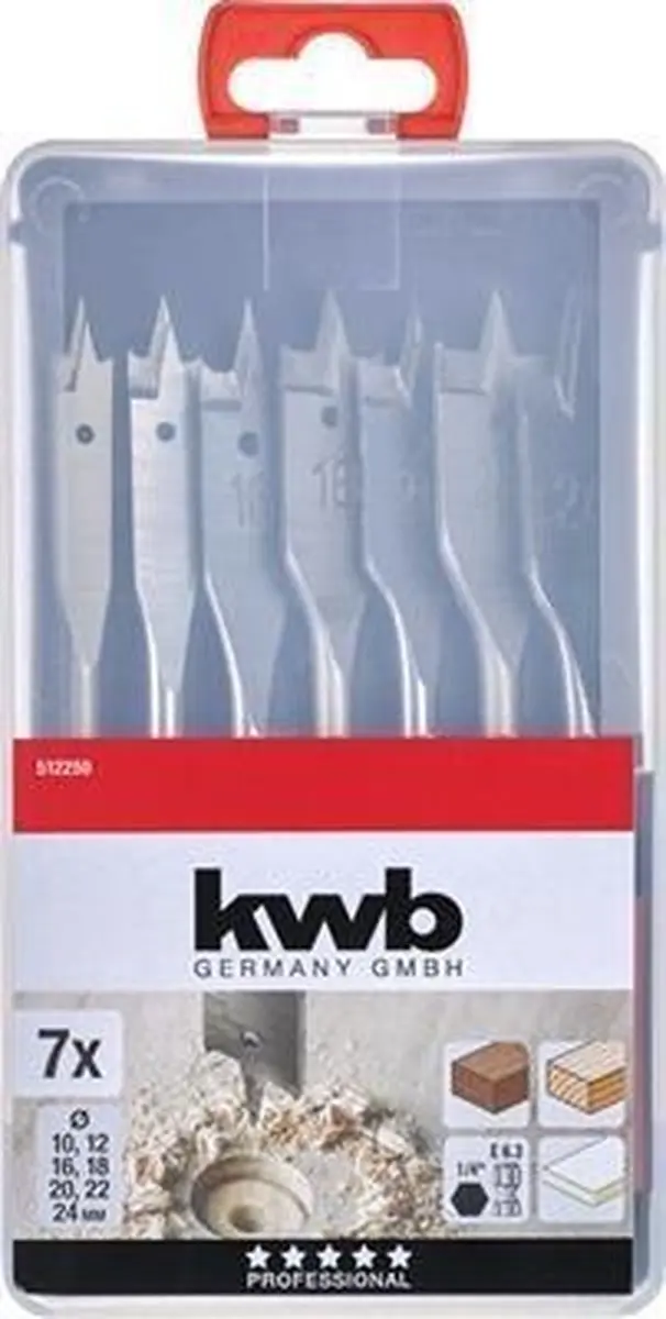 KWB Speedborenset Lepelborenset 10-24mm