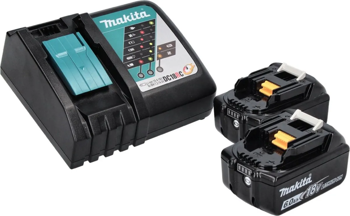 Makita DCC500RG Diamantsnijder 125mm - 18V - 2x 6,0Ah Accu + Oplader