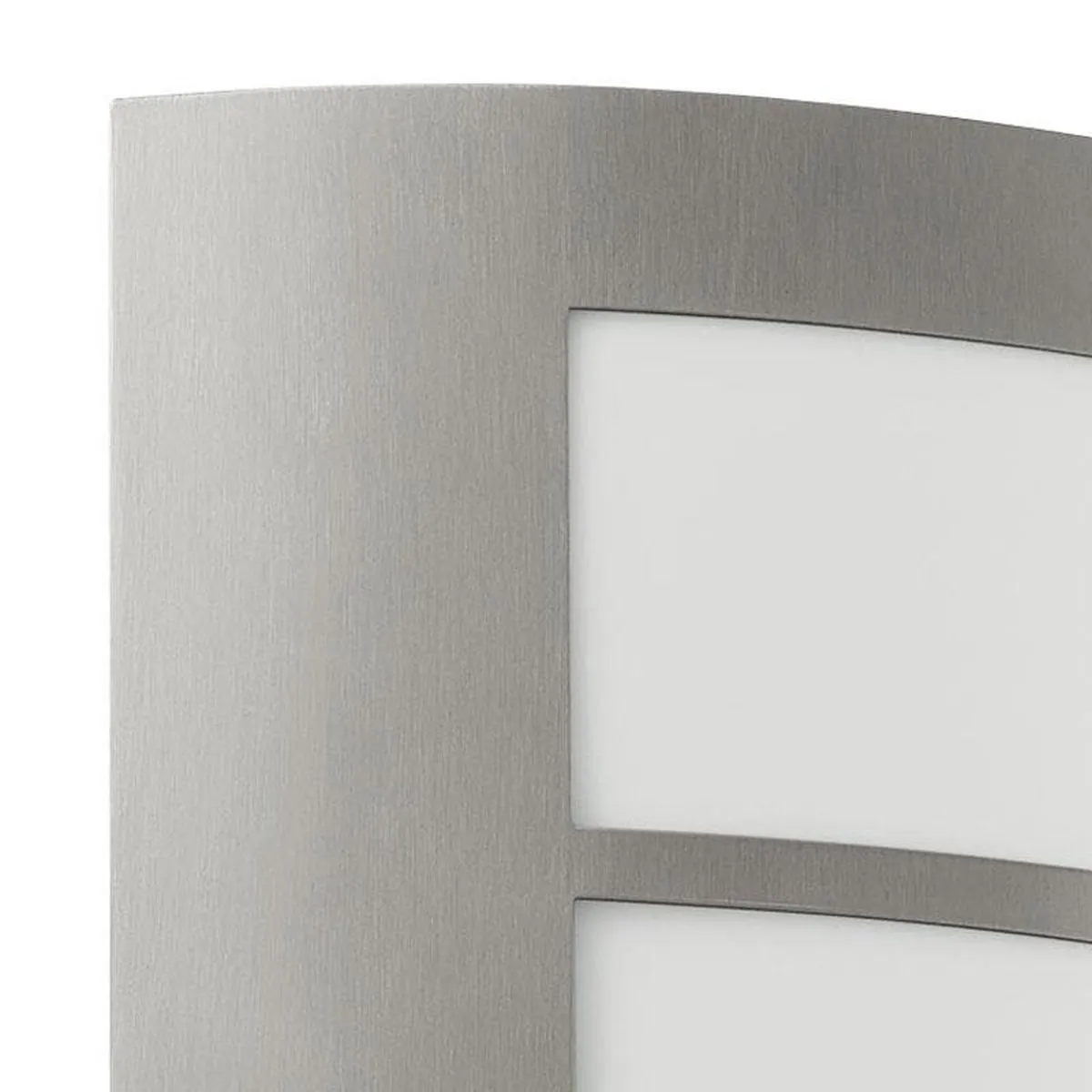 Eglo City Wandlamp E27 - 26cm - Roestvast Staal/Wit