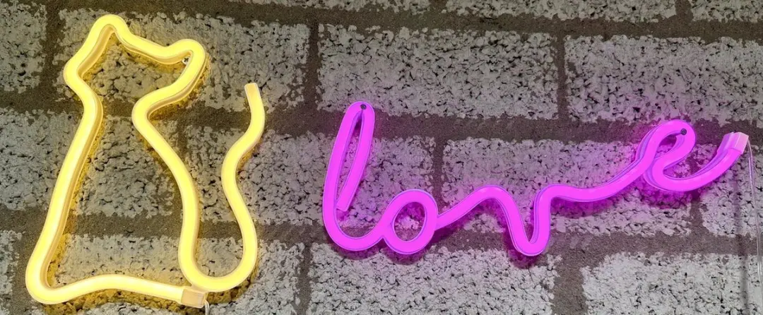 Impuls LED Kat & Love Neonlamp