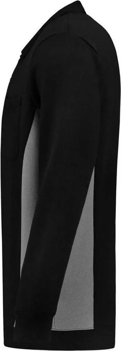 Tricorp Polo Sweater Bicolor 302001 - Zwart/Grijs - Maat S