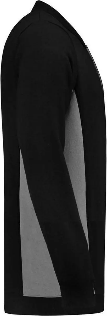 Tricorp Polo Sweater Bicolor 302001 - Zwart/Grijs - Maat S