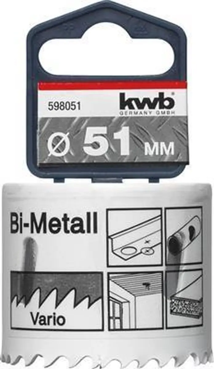 KWB Gatenzaag Bi-metaal HSS Ø51mm