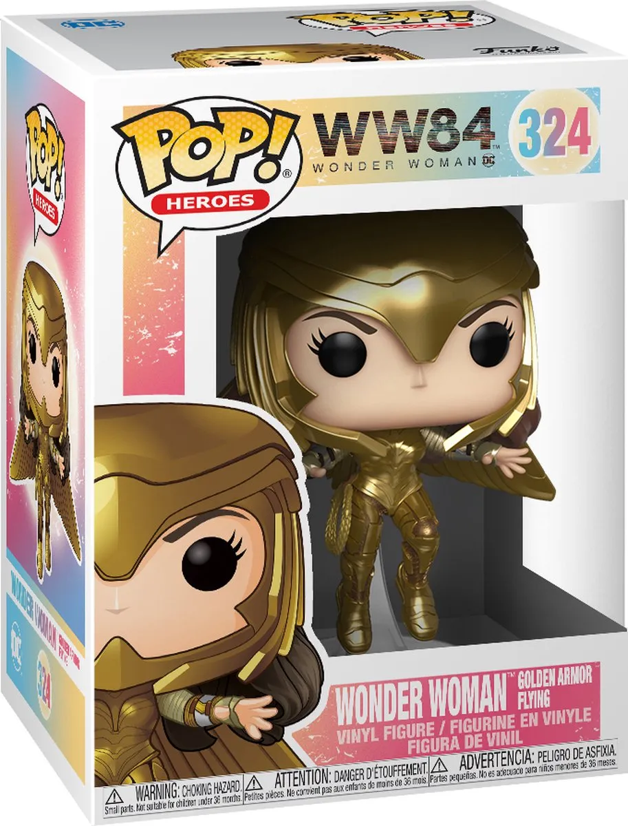 Funko Pop! Wonder Woman Golden Armor Flying #324 - Multicolor