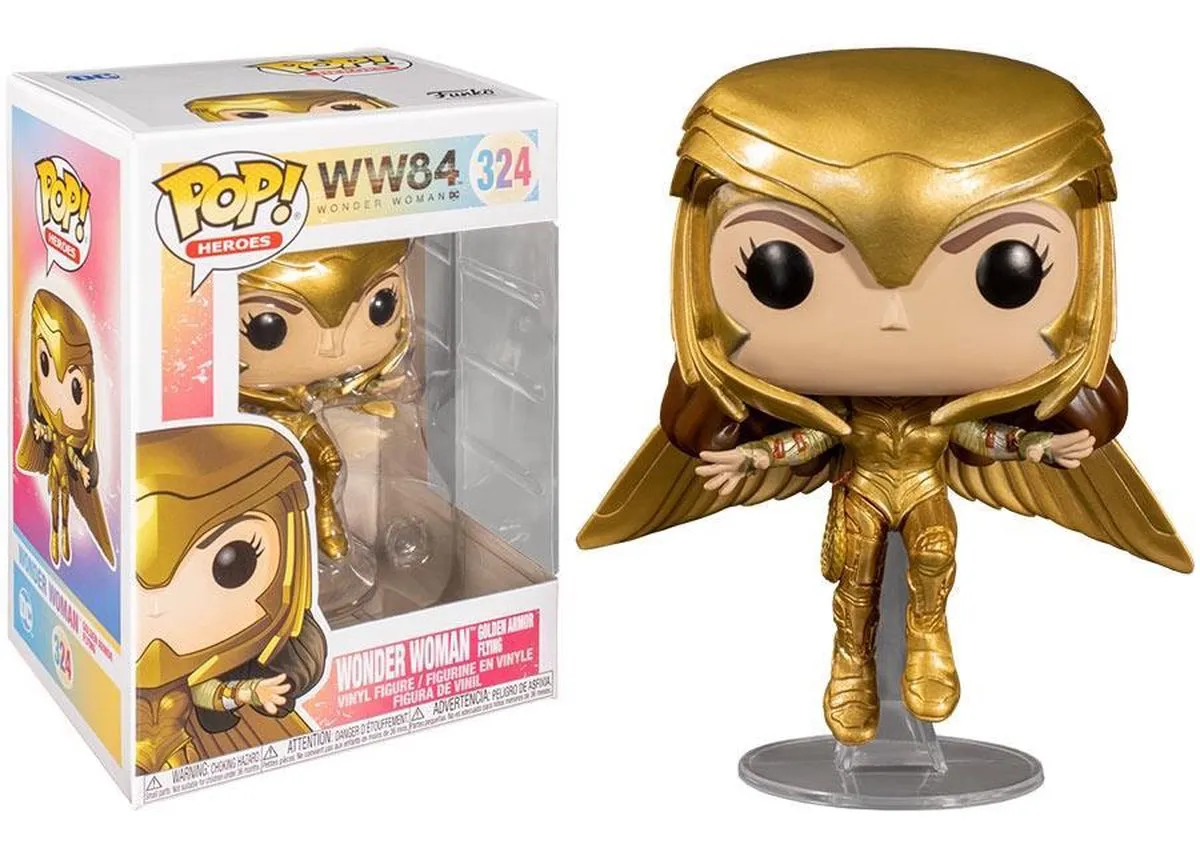 Funko Pop! Wonder Woman Golden Armor Flying #324 - Multicolor