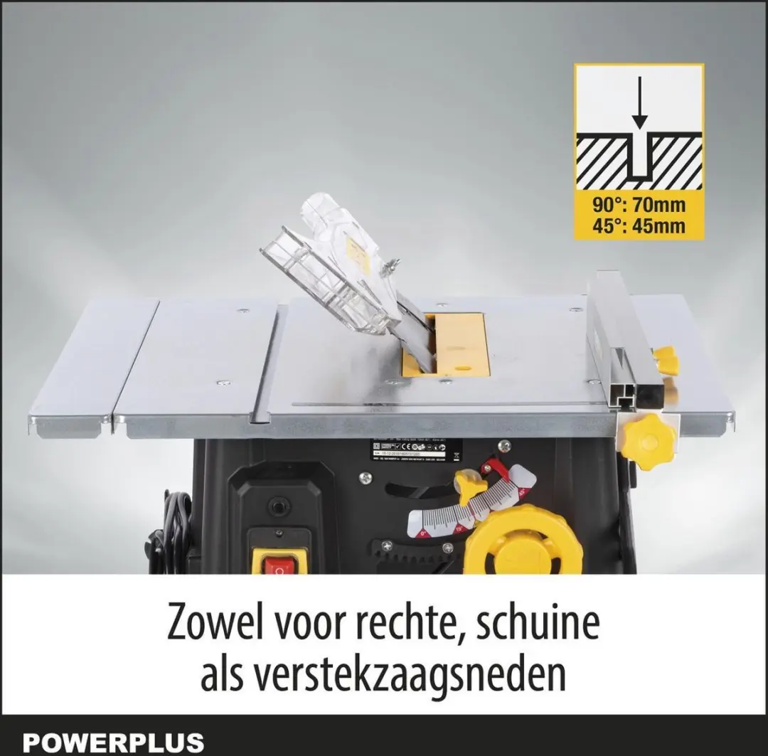 Powerplus POWX07590 Elektrische Tafelzaag 1700W - Ø210mm