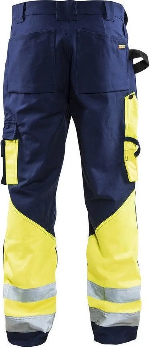 Blåkläder Werkbroek High Vis 1529-1370 - 64 Marine/High Vis Geel
