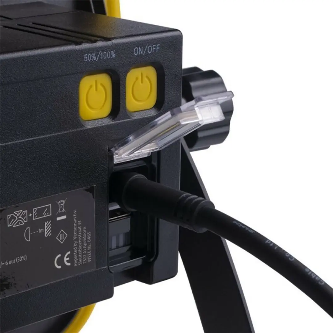 Vetec LED DUAL Bouwlamp 45W - Geel/Zwart