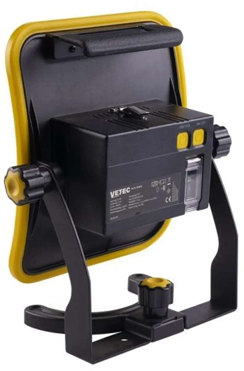 Vetec LED DUAL Bouwlamp 45W - Geel/Zwart