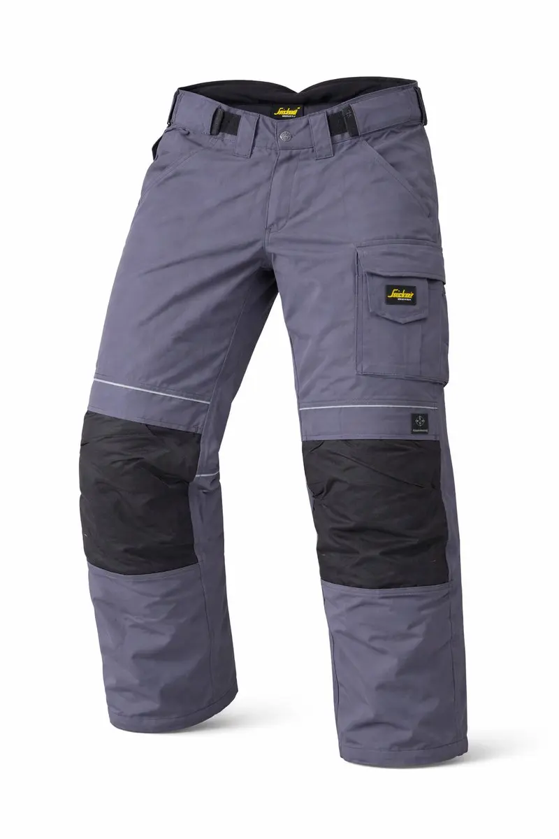 Snickers 3619 Power Winter Werkbroek - Maat 48 - Grijs/Zwart