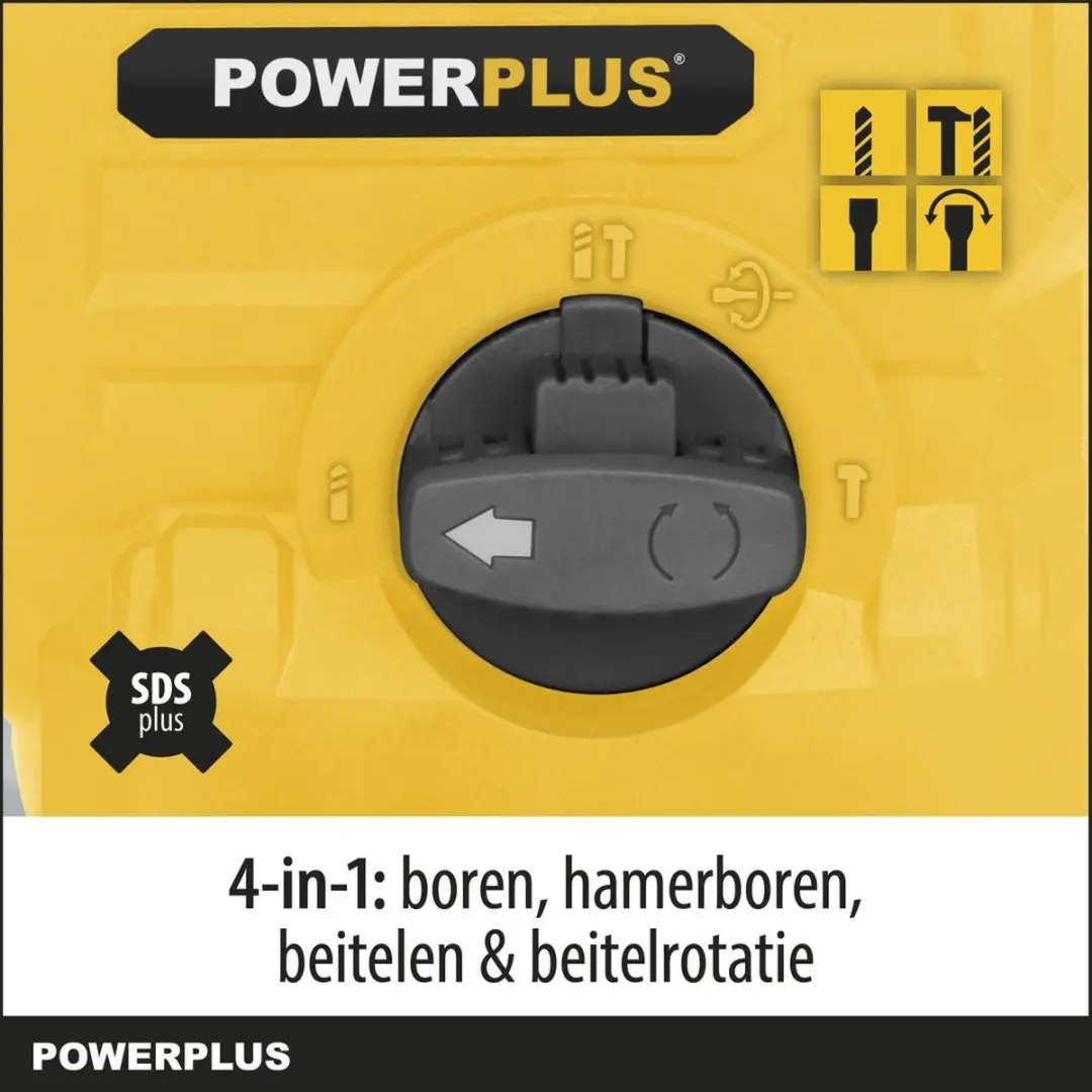 Powerplus POWX1197 Elektrische Klopboormachine 1500W