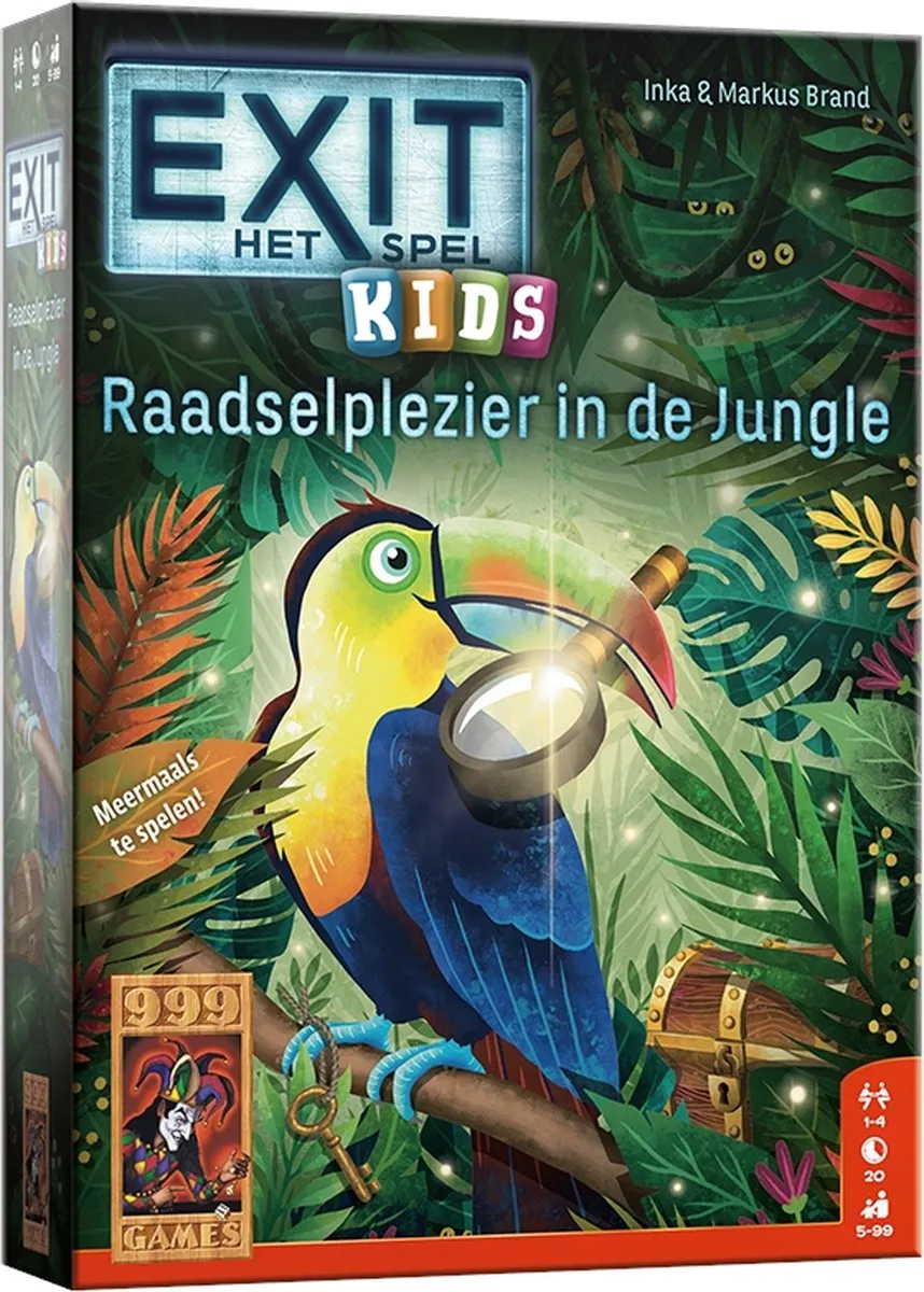 999 Games EXIT Kids Jungle Raadselplezier - 4 Spelers - 999-EXI23
