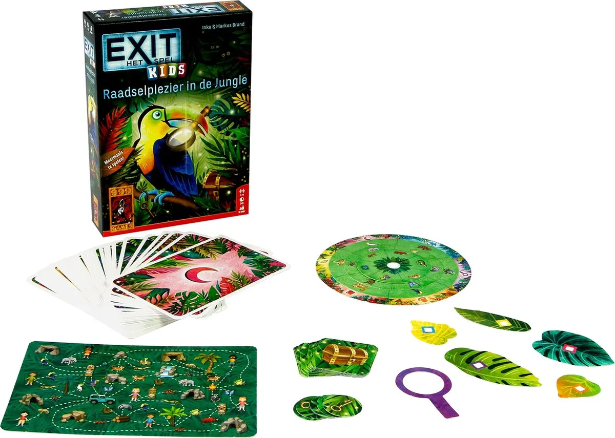 999 Games EXIT Kids Jungle Raadselplezier - 4 Spelers - 999-EXI23