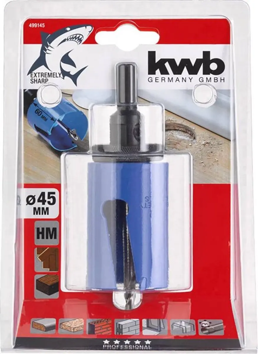 KWB Gatenzaag 45mm C45 - 1 Stuk