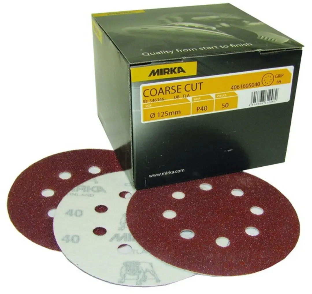 Mirka Coarse Cut Schuurschijven 125mm P60 - 50 Stuks