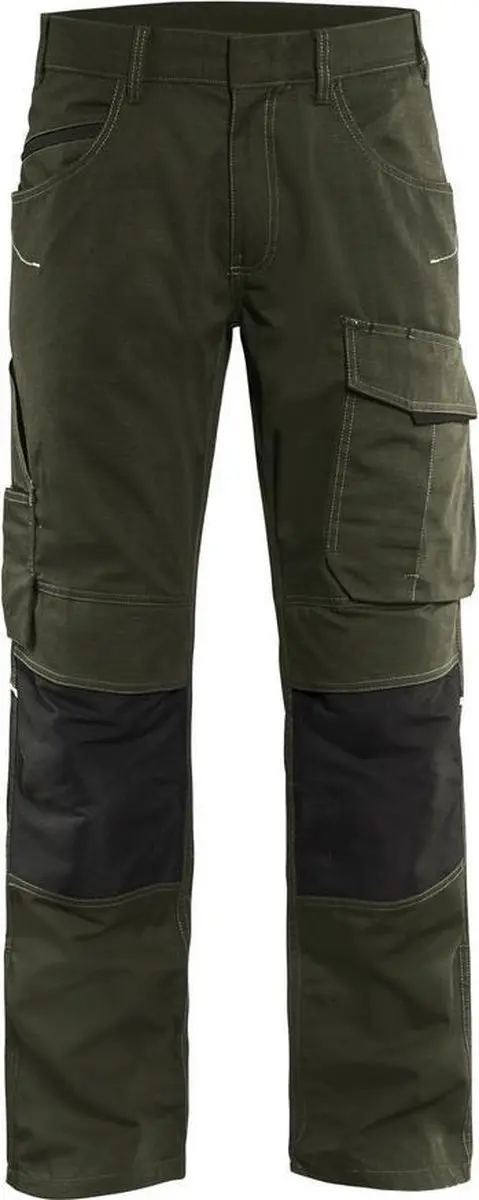 Blåkläder Service Werkbroek 1495-1330 - 50 - Groen/Zwart - afbeelding 6 van 6