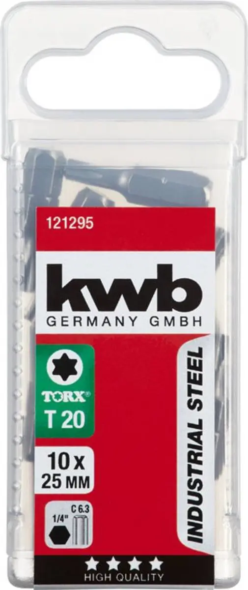 KWB TX-bit T20 Staal - 10 Stuks