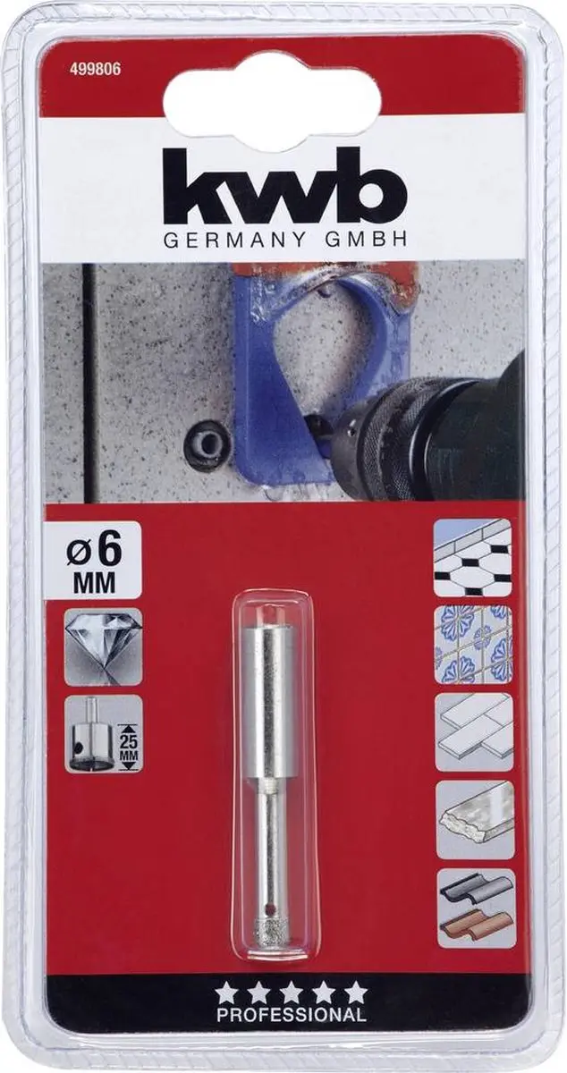 KWB Diamant Gatenzaag 6-25mm - Metaal - 60mm