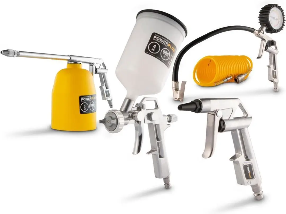 Powerplus POWAIR0020 Pneumatische Basisset - 5-delig