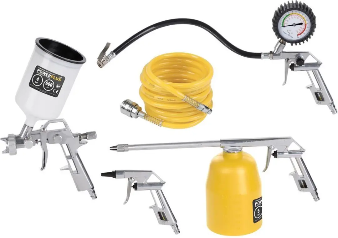 Powerplus POWAIR0020 Pneumatische Basisset - 5-delig