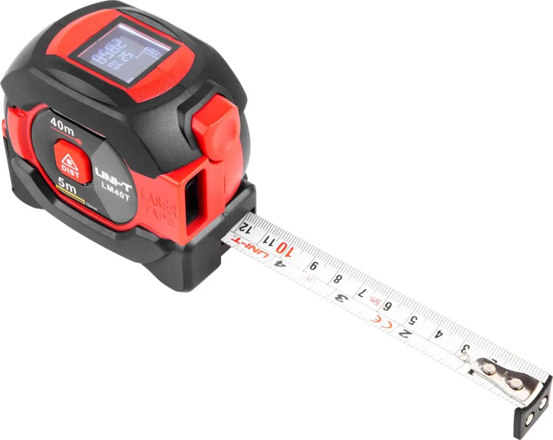 UNI-T LM40T Rolmaat 5m - Laser Afstandsmeter 40m - Rood