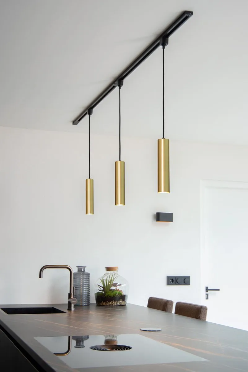 Lucide Track Floris Hanglamp GU10 - Mat Goud/Messing