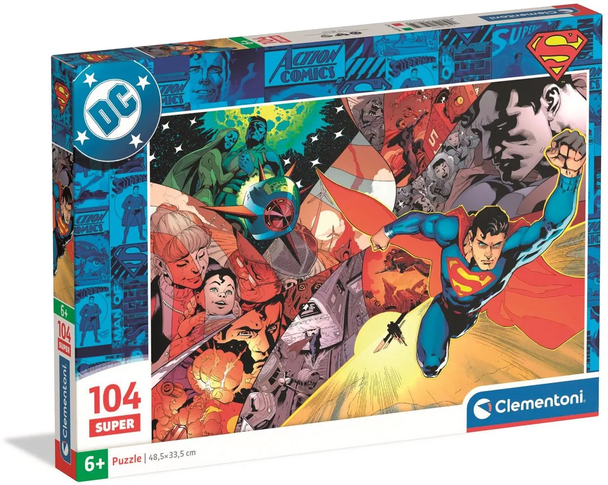 Clementoni Superman Puzzel 104 Stuks